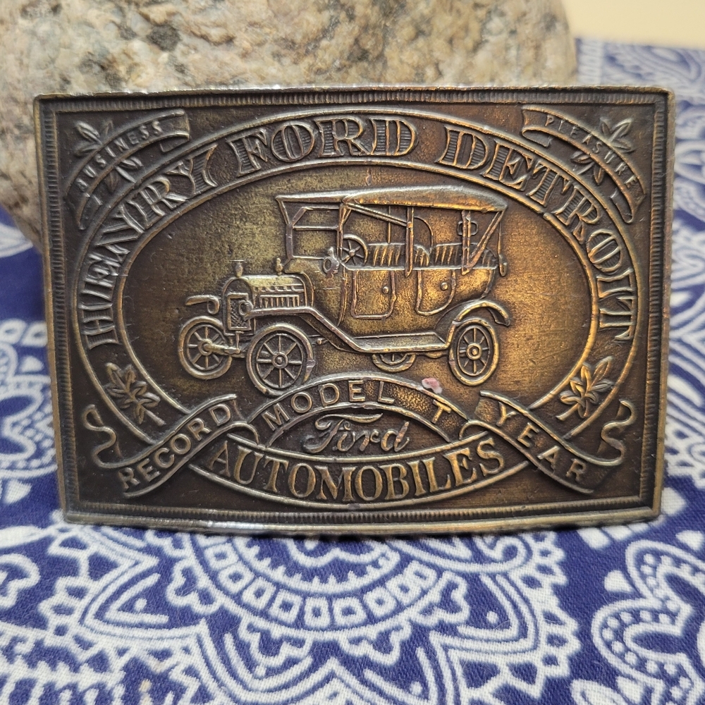 Vintage Ford Model T Belt Buckle